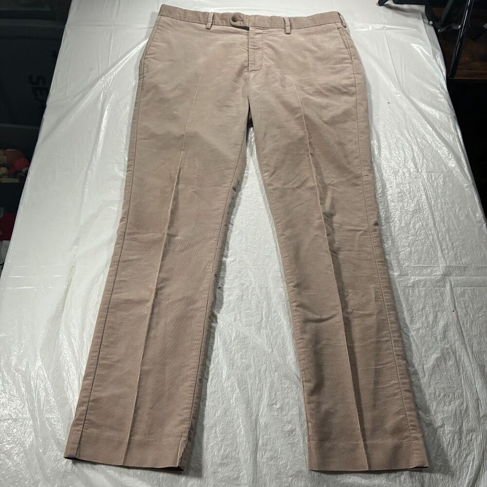 Peter Millar Crown Crafted Tan Crisman Performance Corduroy Trouser 36x32